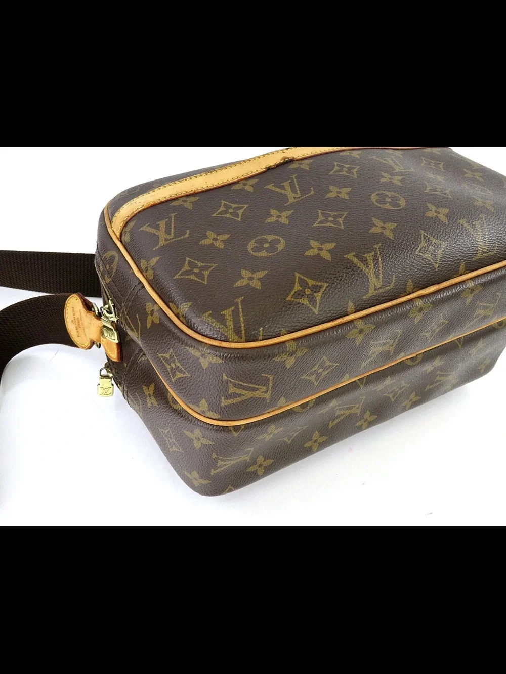 Louis Vuitton Monogram Canvas Messenger Bag in Brown and Tan